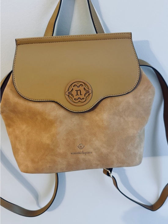 Nanette Lepore Cognac color Mini Vegan leather backpack purse - Picture 8 of 11